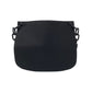 PRADA Shoulder Bag Canvas, Plastic black PRADA triangle logo Women Used Authentic