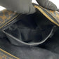 CELINE Handbag Leather, PVC black Macadam Blason Triomphe Pattern Women Used Authentic