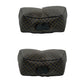 CELINE Handbag Leather, PVC black Macadam Blason Triomphe Pattern Women Used Authentic