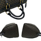 CELINE Handbag Leather, PVC black Macadam Blason Triomphe logo Women Used Authentic