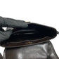 CELINE Shoulder Bag leather Brown Triomphe Metal Women Used Authentic