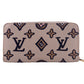 LOUIS VUITTON Long Wallet Purse M80676 leather Ivory wild at Heart Zippy wallet