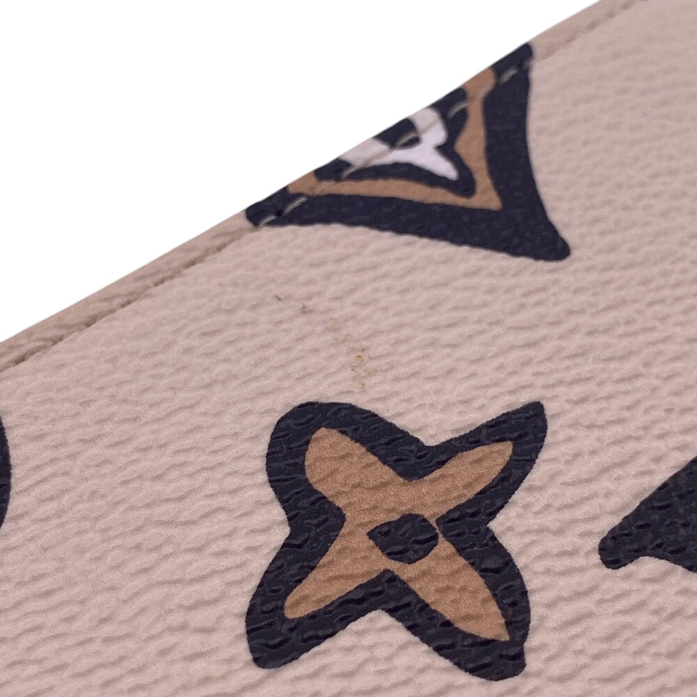 LOUIS VUITTON Long Wallet Purse M80676 leather Ivory wild at Heart Zippy wallet