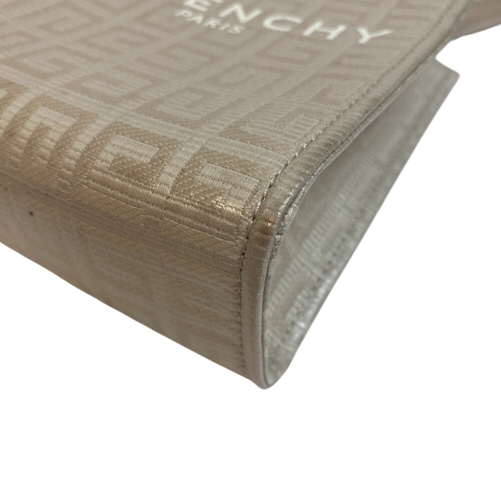 GIVENCHY Handbag Leather, Coated Canvas beige