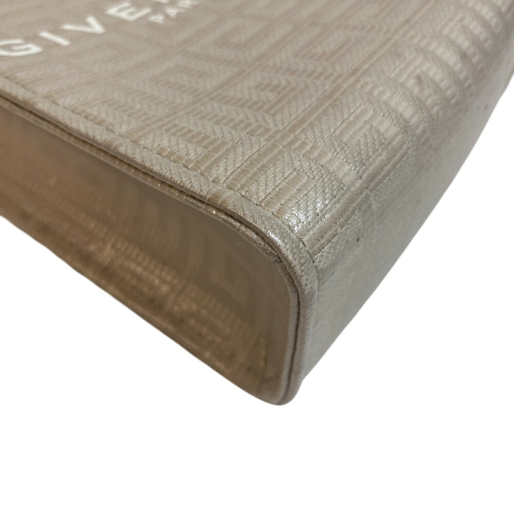 GIVENCHY Handbag Leather, Coated Canvas beige