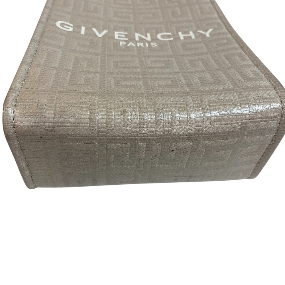 GIVENCHY Handbag Leather, Coated Canvas beige