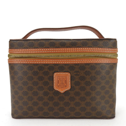 CELINE Handbag PVC, Leather Brown Macadam Women Used Authentic