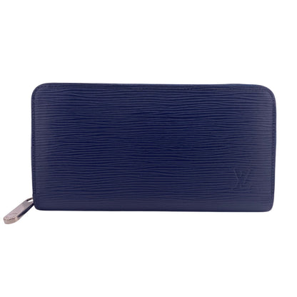 LOUIS VUITTON Long Wallet Purse M60307 leather Navy Epi Epi Zippy Wallet