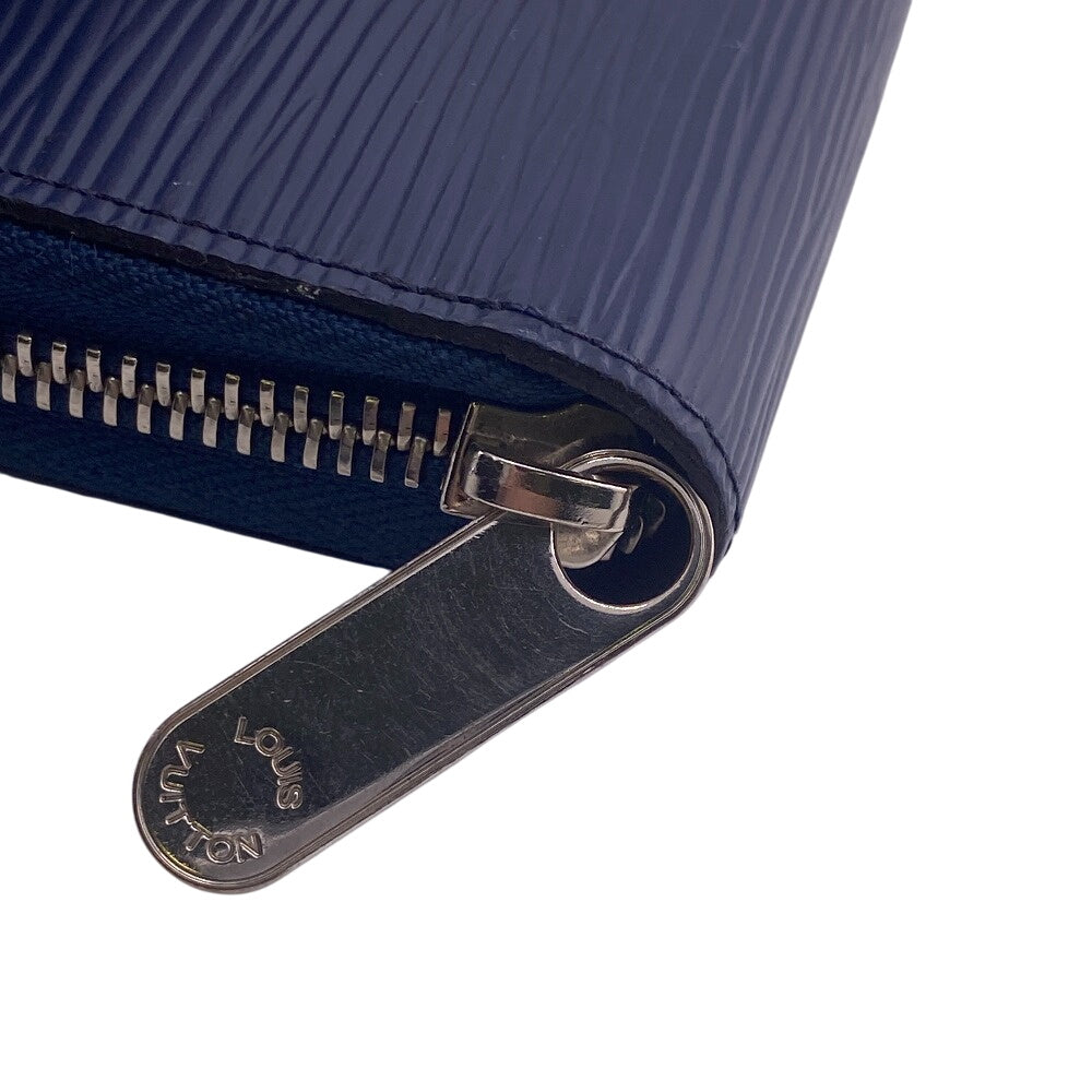 LOUIS VUITTON Long Wallet Purse M60307 leather Navy Epi Epi Zippy Wallet