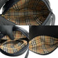 BURBERRY Shoulder Bag leather black Nova Check Women Used Authentic