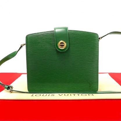 LOUIS VUITTON Shoulder Bag M52344 Epi Leather green Epi Capuchin Women Used Authentic