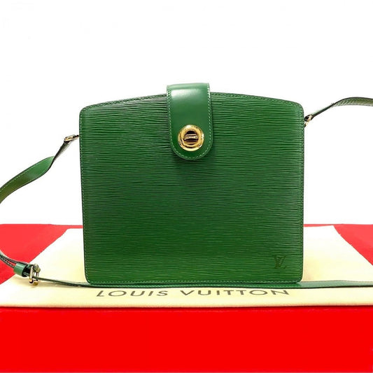 LOUIS VUITTON Shoulder Bag M52344 Epi Leather green Epi Capuchin Women Used Authentic