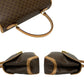 CELINE Handbag Leather, PVC Brown Macadam Brazon Women Used Authentic