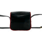 CELINE Shoulder Bag leather black Triomphe logo Metal Women Used Authentic