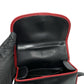CELINE Shoulder Bag leather black Triomphe logo Metal Women Used Authentic