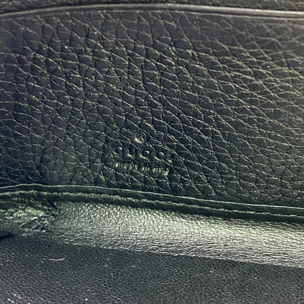 GUCCI Long Wallet Purse 282413 leather black Soho