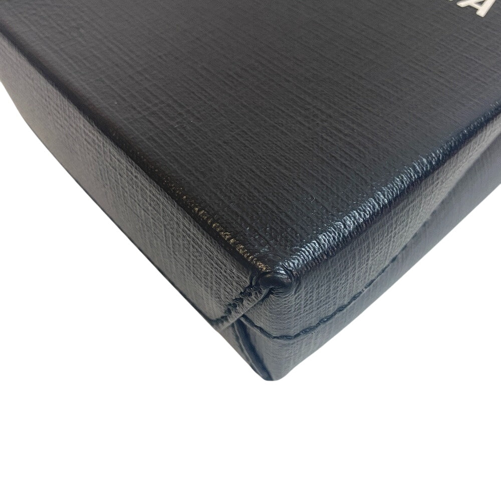 BALENCIAGA Shoulder Bag leather black Shopping phone holder