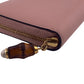 GUCCI Long Wallet Purse 453158 leather pink Nim Fair Bamboo