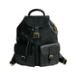 FENDI Backpack Epi Leather black FF logo Metal Women Used Authentic