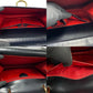CELINE Handbag leather black Gancini Metal Women Used Authentic