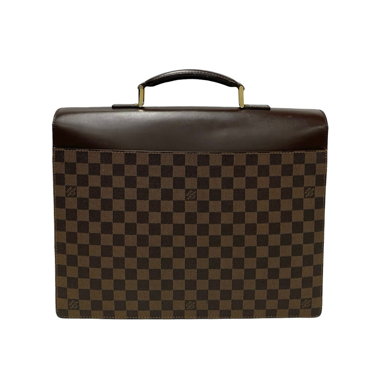 LOUIS VUITTON Business bag N53315 Leather, PVC Brown Damier Altona GM mens Used Authentic