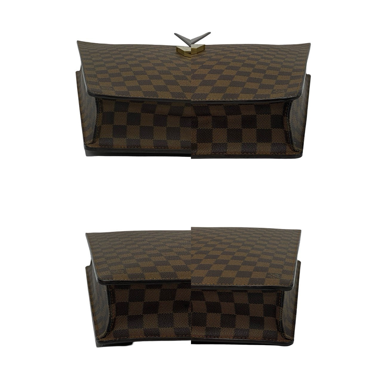 LOUIS VUITTON Business bag N53315 Leather, PVC Brown Damier Altona GM mens Used Authentic