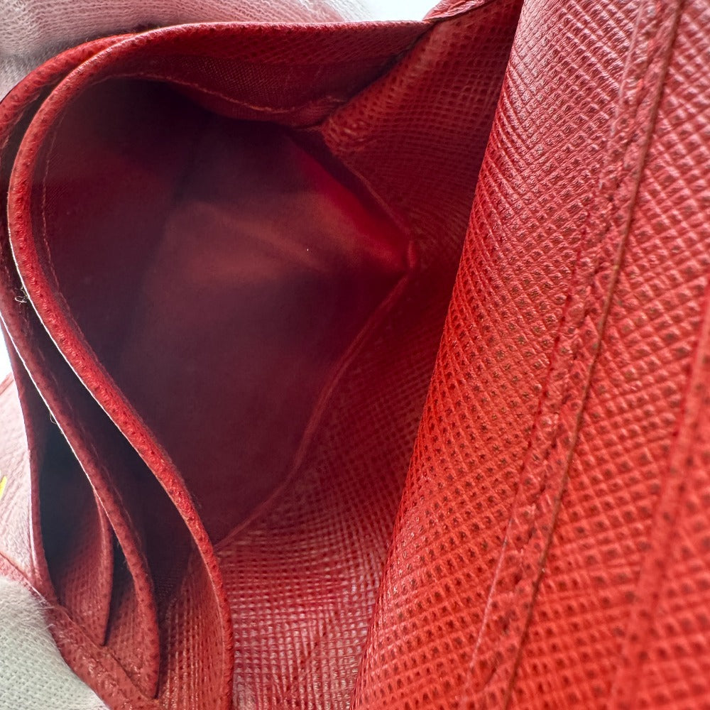PRADA Bifold Wallet 1ML018 leather Red