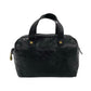 LOEWE Handbag leather black Anagram logo Women Used Authentic