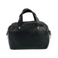 LOEWE Handbag leather black Anagram logo Women Used Authentic