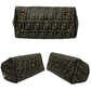 FENDI Handbag Leather, PVC black Zucca FF Pattern Women Used Authentic