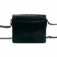 CELINE Shoulder Bag Calfskin, Leather black logo ringMetal Women Used Authentic
