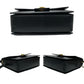 CELINE Shoulder Bag Calfskin, Leather black logo ringMetal Women Used Authentic