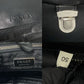 PRADA Shoulder Bag leather black Logo embossing Women Used Authentic