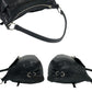 PRADA Shoulder Bag leather black Logo embossing Women Used Authentic