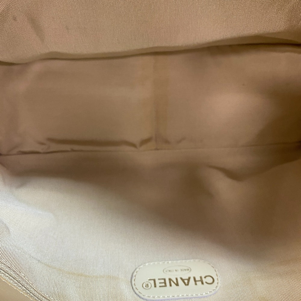 CHANEL Shoulder Bag lambskin beige COCO Mark