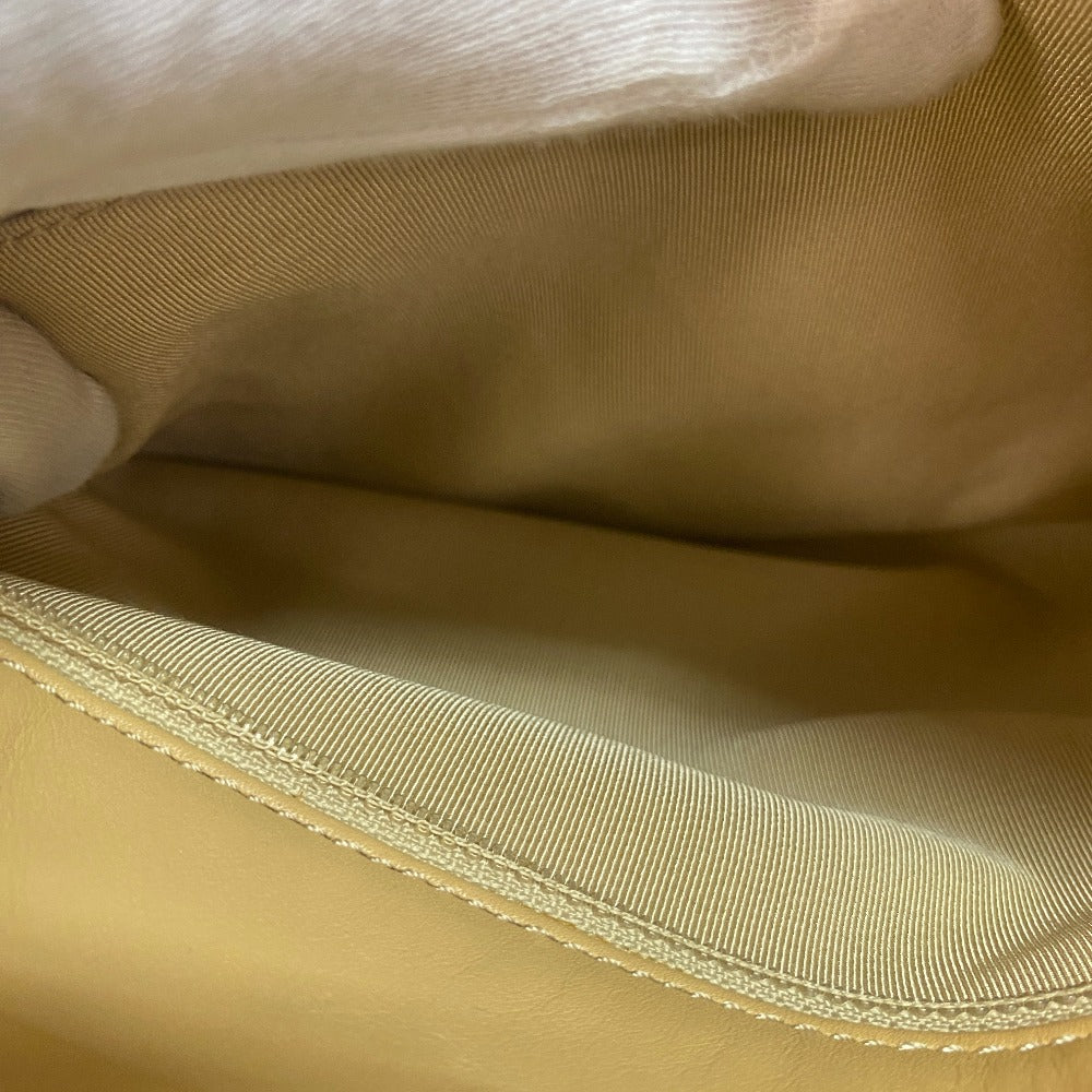 CHANEL Shoulder Bag lambskin beige COCO Mark