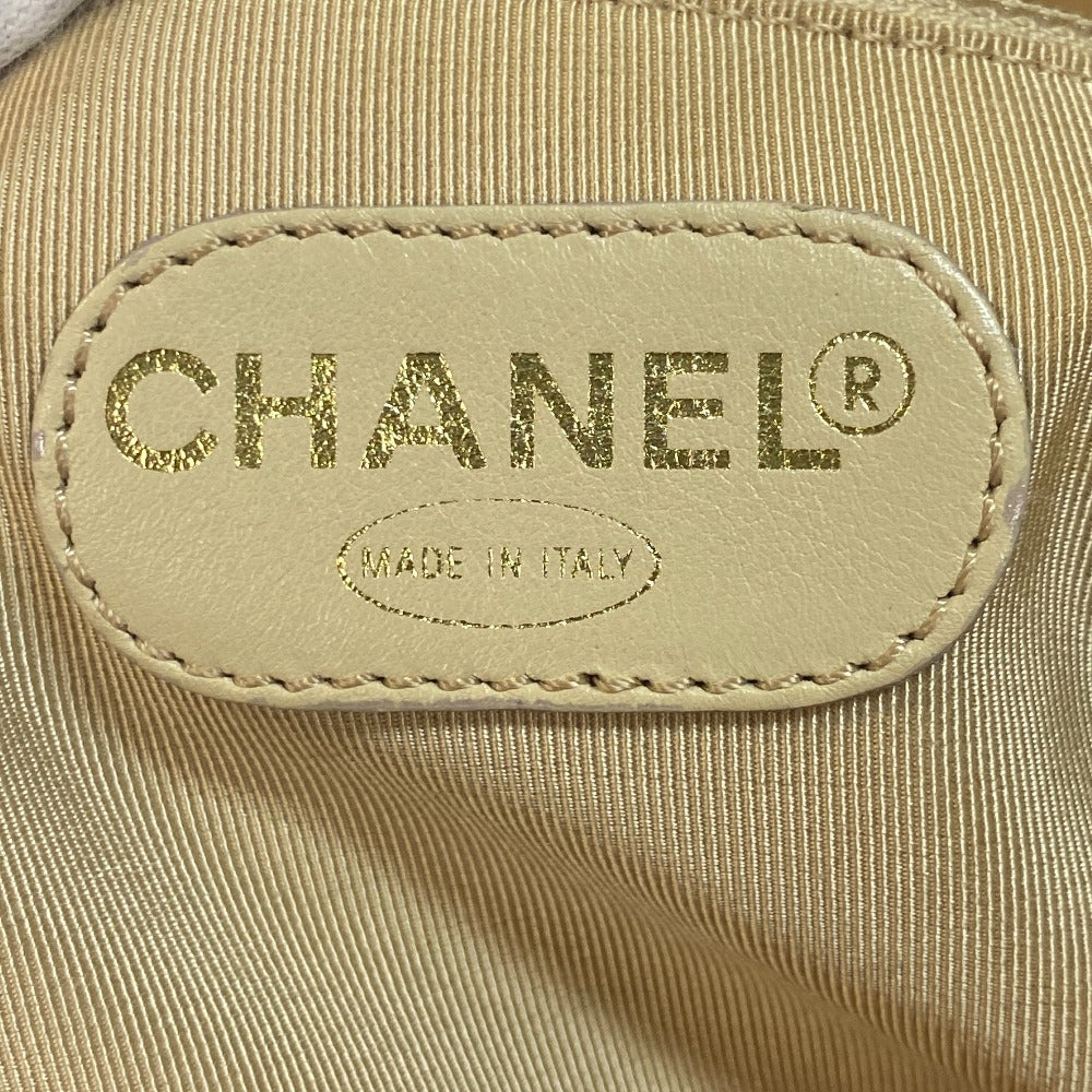 CHANEL Shoulder Bag lambskin beige COCO Mark