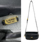 LOEWE Shoulder Bag leather black Anagram logo Women Used Authentic