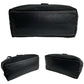 PRADA Tote Bag leather black PRADA logo Metal Women Used Authentic