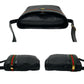 GUCCI Shoulder Bag Leather, PVC black Micro GG logo Pattern Sherry line Women Used Authentic