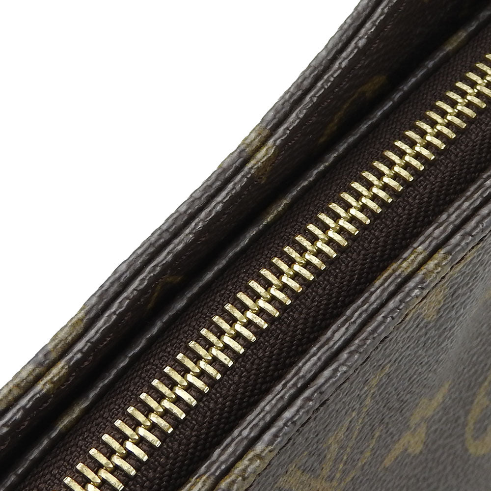 LOUIS VUITTON Shoulder Bag M51145 Monogram, Tanned Leather Brown LoopingGM Women Used Authentic