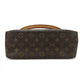 LOUIS VUITTON Shoulder Bag M51145 Monogram, Tanned Leather Brown LoopingGM Women Used Authentic