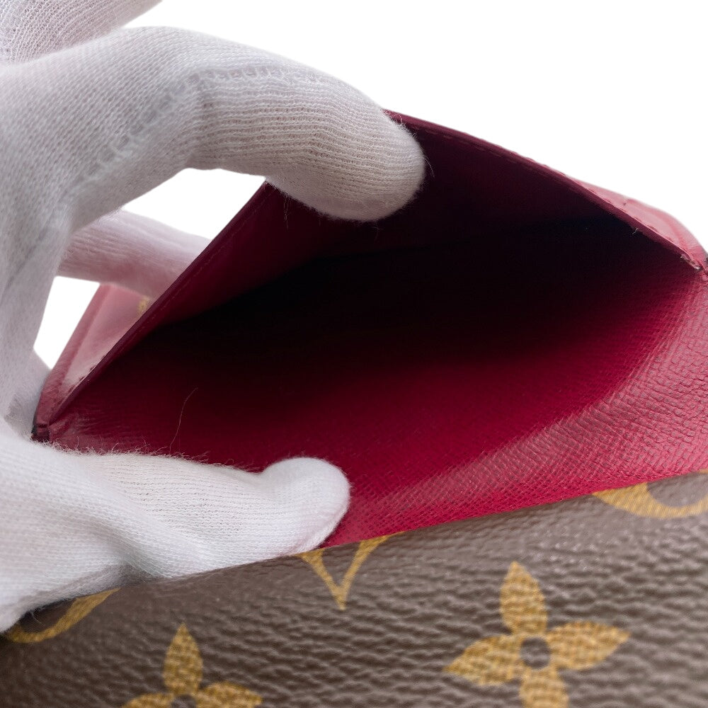 LOUIS VUITTON Bifold Wallet M69433 Monogram, Leather Brown Monogram Portefeuille Juliet