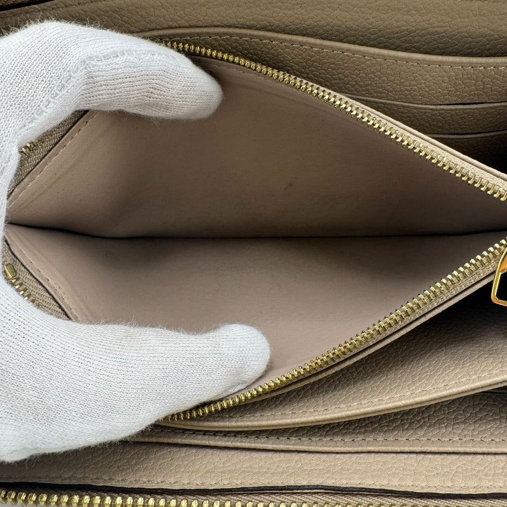 LOUIS VUITTON Long Wallet Purse M82212 Monogram Empreinte , Leather beige Monogram Ann Platt Zippy wallet