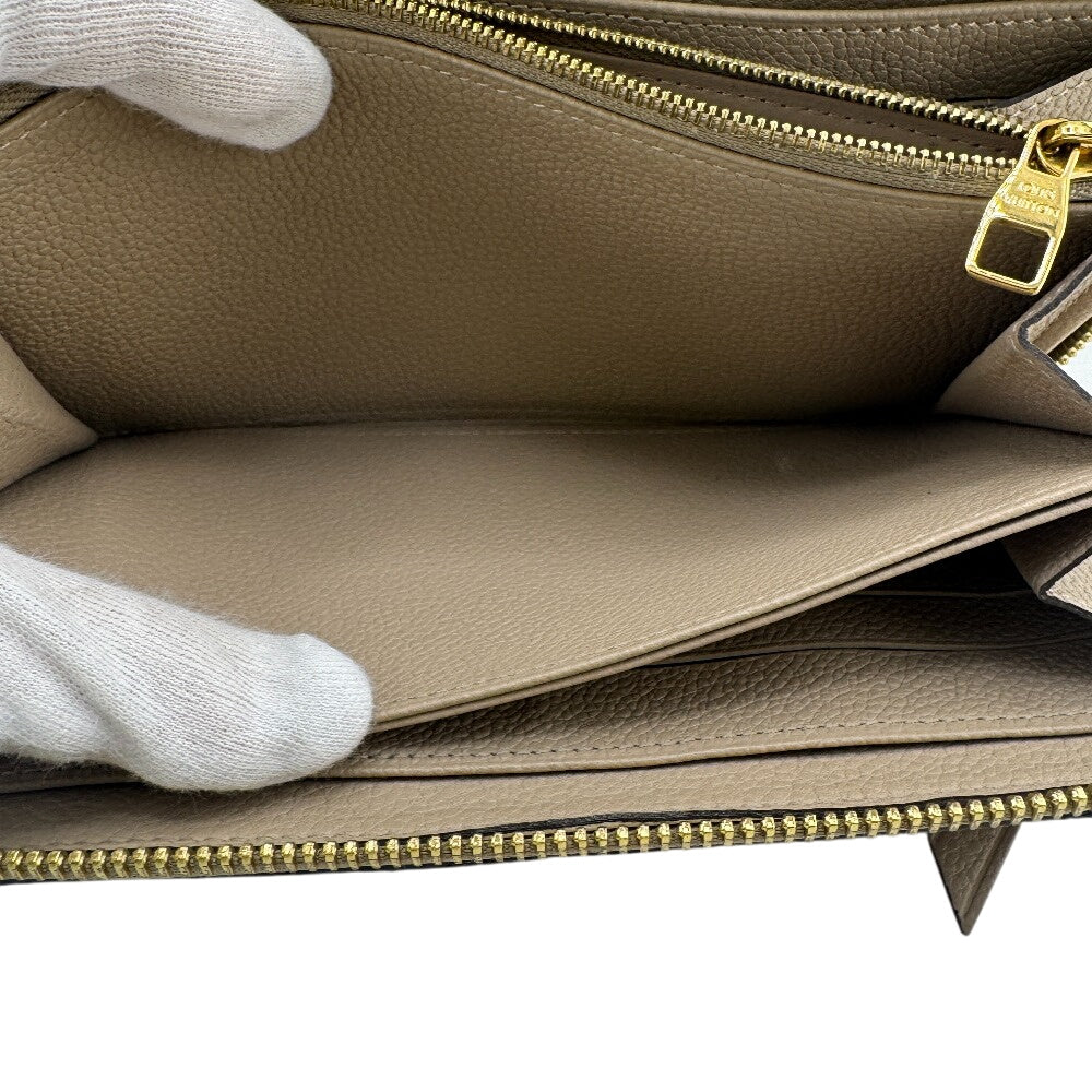 LOUIS VUITTON Long Wallet Purse M82212 Monogram Empreinte , Leather beige Monogram Ann Platt Zippy wallet