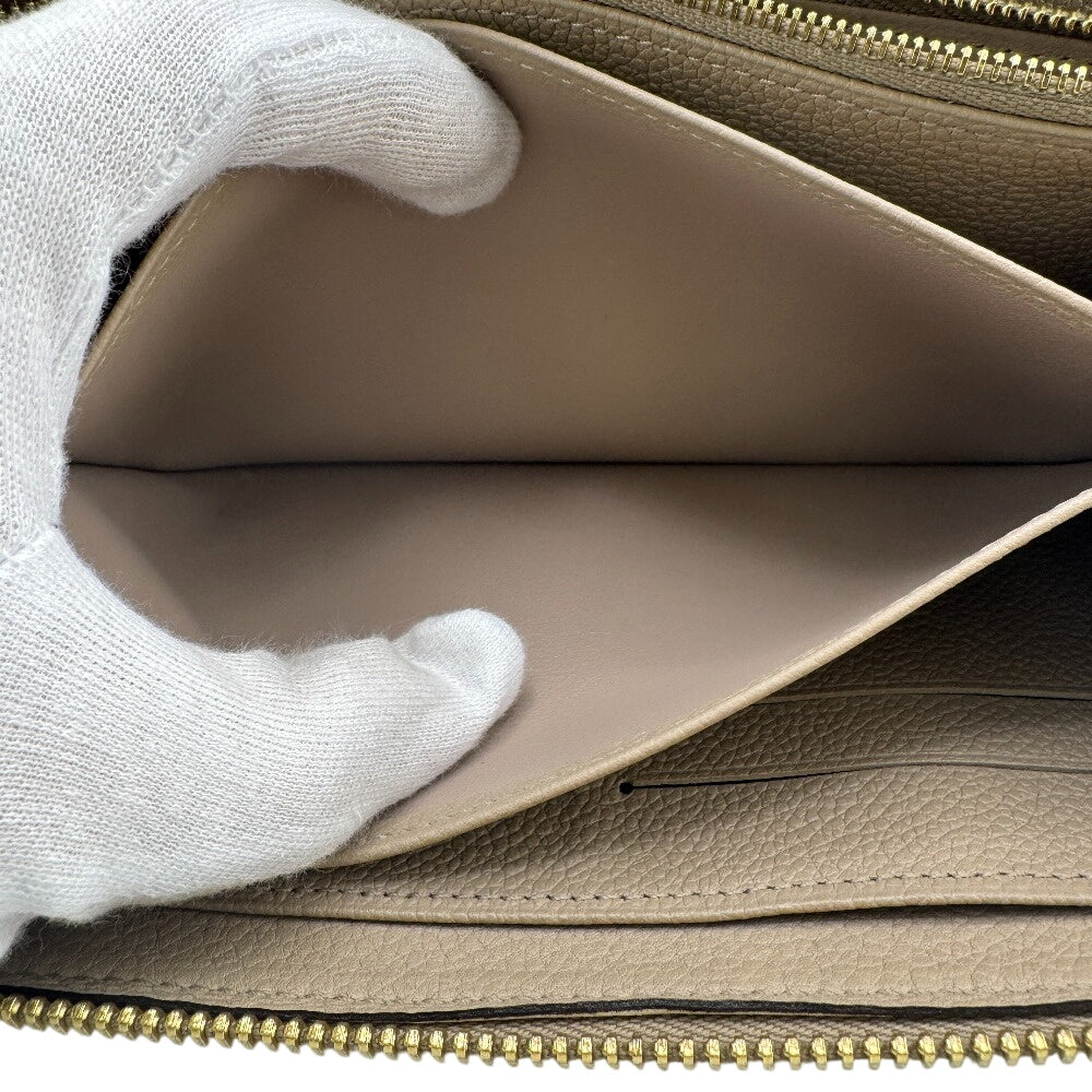 LOUIS VUITTON Long Wallet Purse M82212 Monogram Empreinte , Leather beige Monogram Ann Platt Zippy wallet