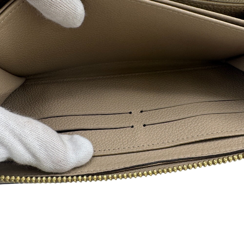 LOUIS VUITTON Long Wallet Purse M82212 Monogram Empreinte , Leather beige Monogram Ann Platt Zippy wallet