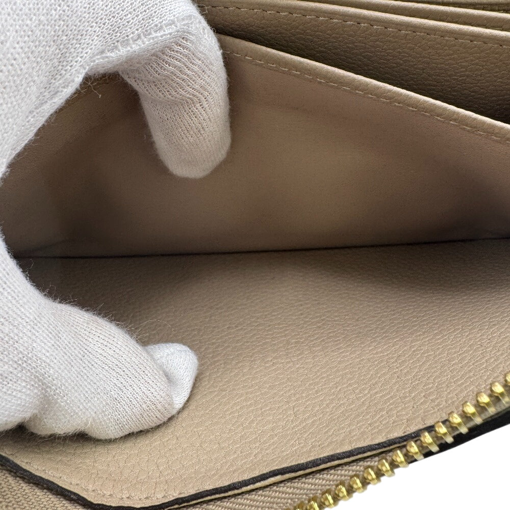 LOUIS VUITTON Long Wallet Purse M82212 Monogram Empreinte , Leather beige Monogram Ann Platt Zippy wallet