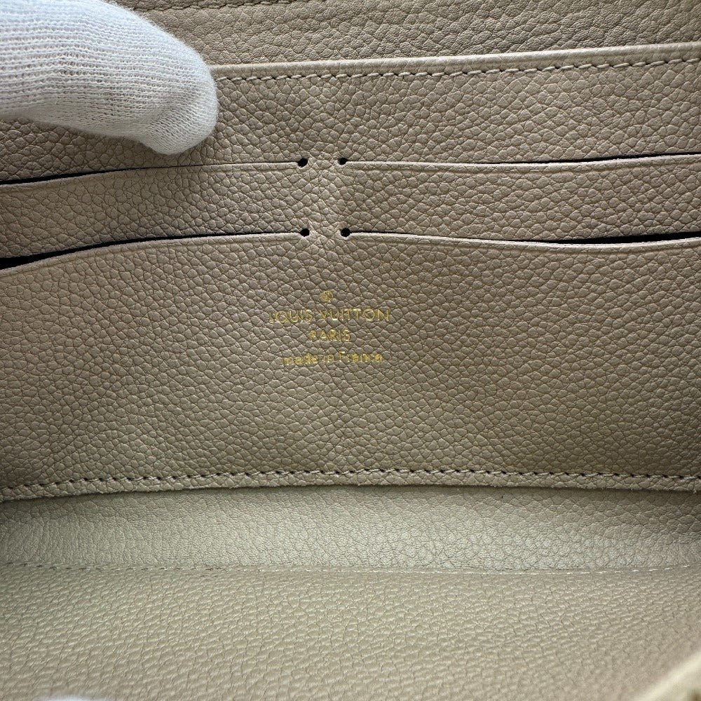 LOUIS VUITTON Long Wallet Purse M82212 Monogram Empreinte , Leather beige Monogram Ann Platt Zippy wallet