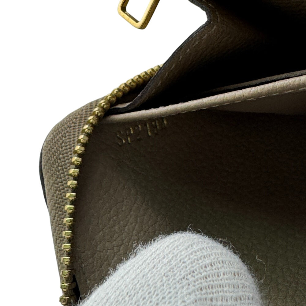 LOUIS VUITTON Long Wallet Purse M82212 Monogram Empreinte , Leather beige Monogram Ann Platt Zippy wallet